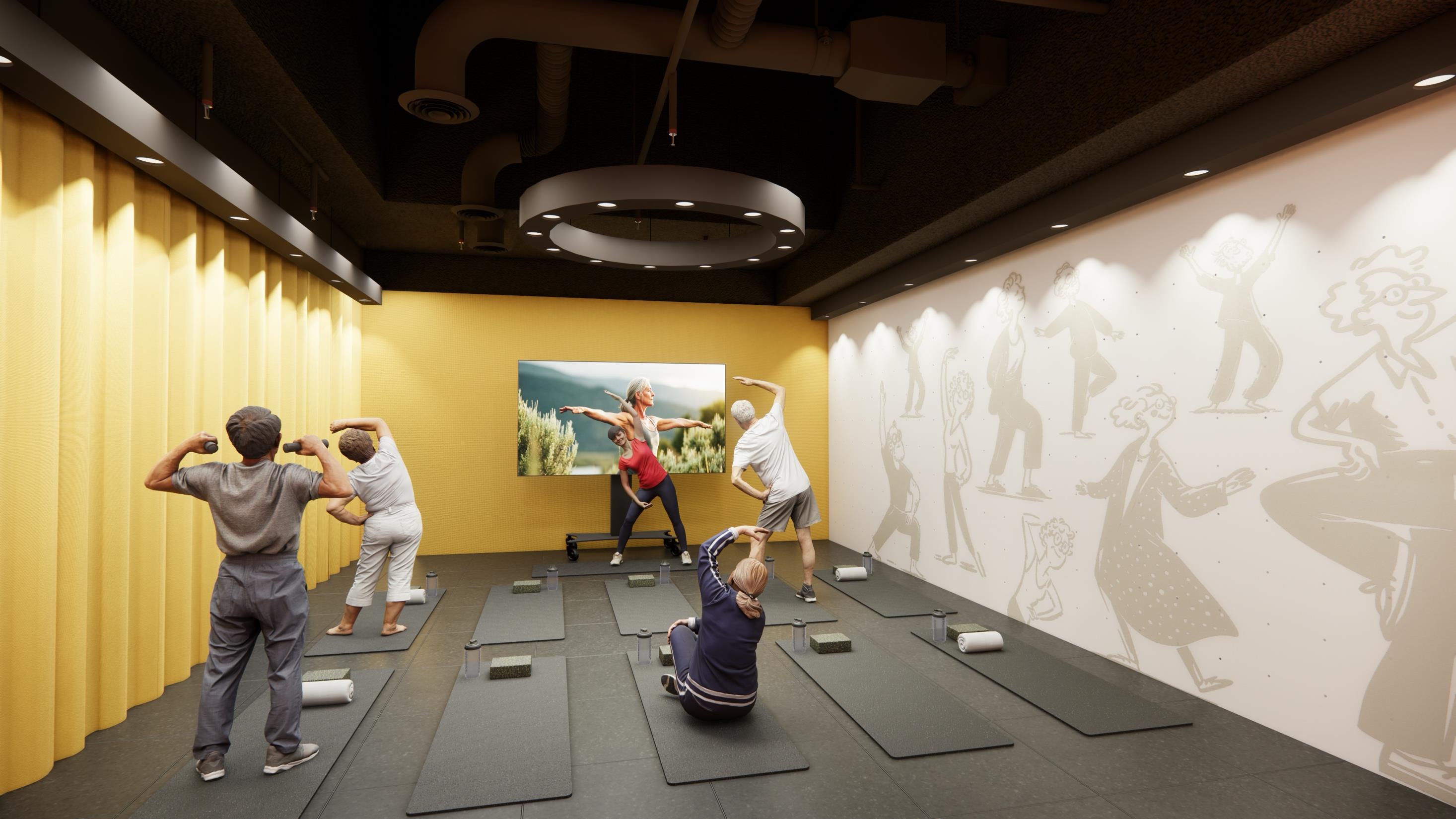 Atelier de gymnastique douce dans l'espace bien-être